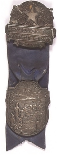 Stevenson 1952 Radio-TV Badge