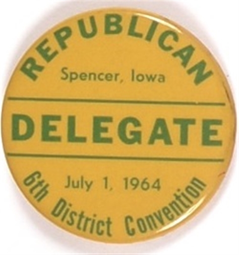 Goldwater Iowa Convention Delegate