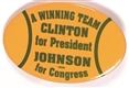 Clinton, Johnson Wisconsin Winning Team