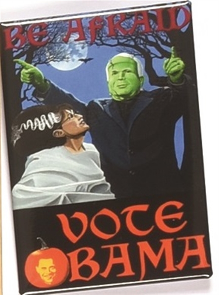Vote Obama, the McCain Frankenstein Pin