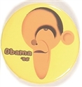 Obama Colorful Cartoon Pin