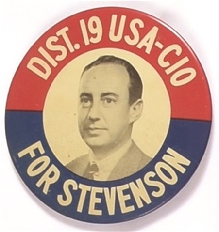 Dist. 19 USA-CIO for Stevenson