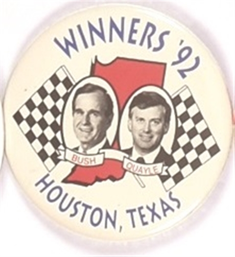 Bush, Quayle Indiana Checkered Flag