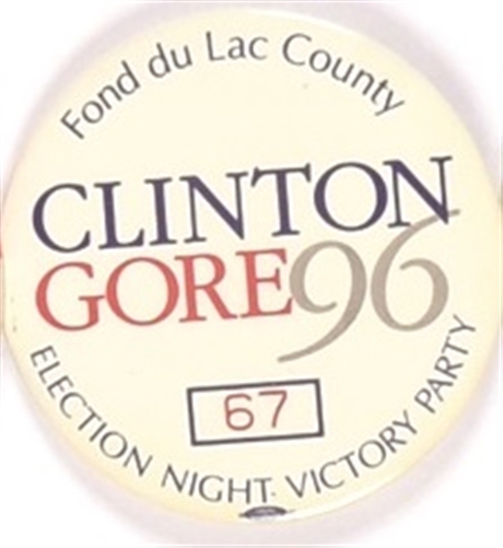 Clinton, Gore Fond du Lac Victory Party