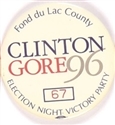 Clinton, Gore Fond du Lac Victory Party