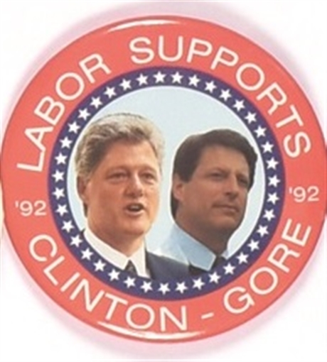 Labor Supports Clinton and Dole