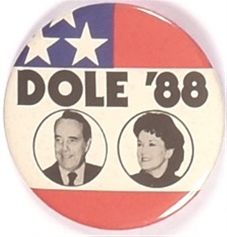 Bob and Elizabeth Dole 1988 Celluloid