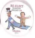 Obama, Brown Ohio Coattail Pin