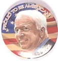 McCain Proud to be American