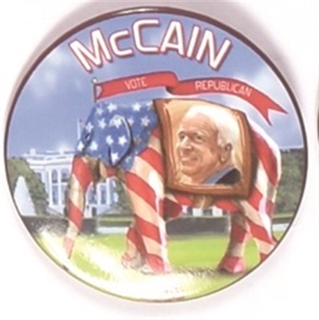 McCain GOP Elephant Celluloid
