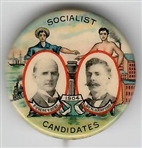 Debs and Hanford Colorful Socialist Jugate