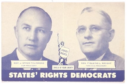 Thurmond, Wright 1948 Postcard