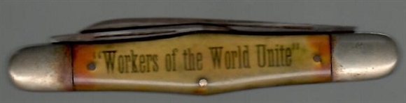 IWW Workers of the World Unite Pocket Knife
