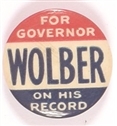 Wolber for Governor, New Jersey