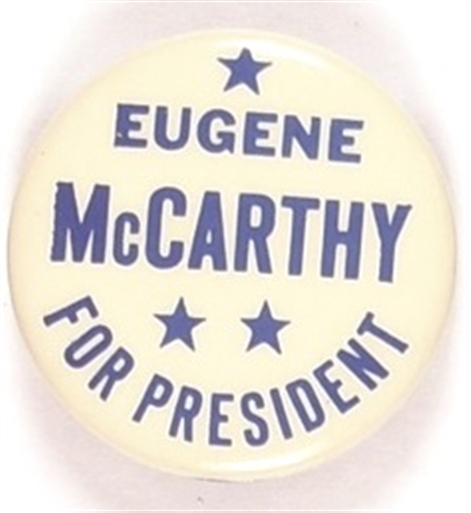 Eugene McCarthy 3 Stars Celluloid