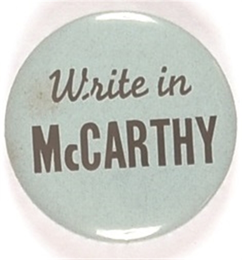 Write in McCarthy