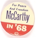 McCarthy for Peace and Freedom