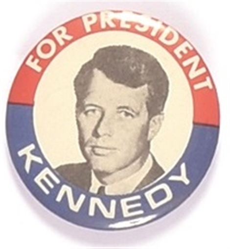 RFK Red, White and Blue Celluloid