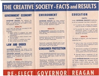 Re-Elect Gov. Ronald Reagan Pamphlet