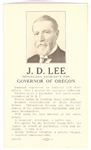 J.D. Lee for Governor of Oregon