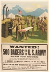 World War I Wanted! 500 Bakers