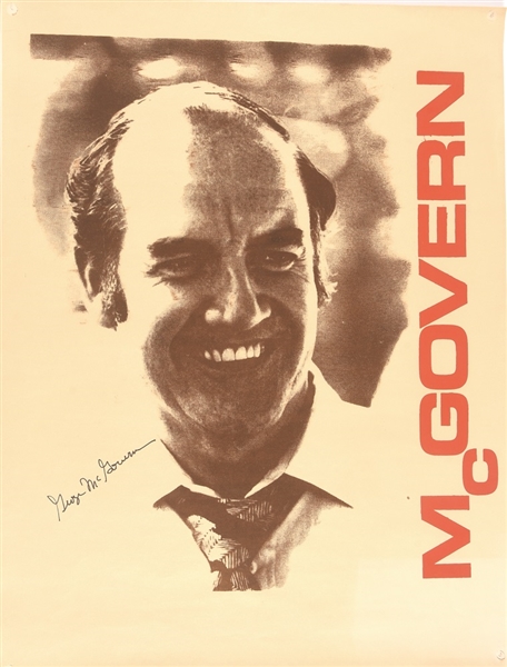 George McGovern Signed Poster