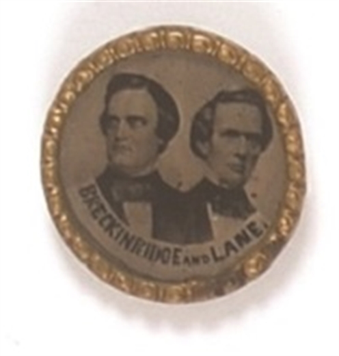 Breckinridge and Lane 1860 Ferrotype Jugate