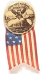Wilson 1912 Democratic Convention Baltimore 1 1/4-Inch  Pin and Ribbon