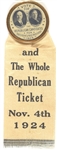 Coolidge, Dawes Whole Republican Ticket Pin and Ribbon
