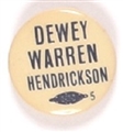 Dewey, Warren and Hendrickson New Jersey Coattail