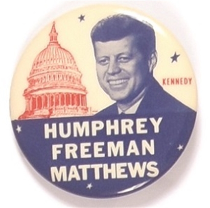 Kennedy, Humphrey, Freeman, Matthews Minnesota Coattail