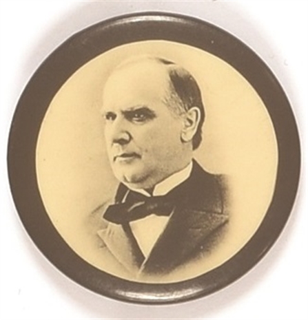 William McKinley Black Border Celluloid