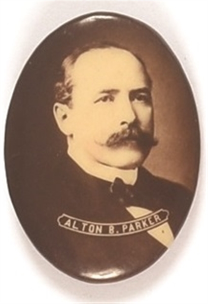 Alton Parker Sepia Oval Celluloid