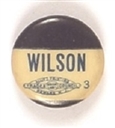 Woodrow Wilson Blue and White Celluloid