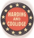 Harding and Coolidge Border of Stars Celluloid