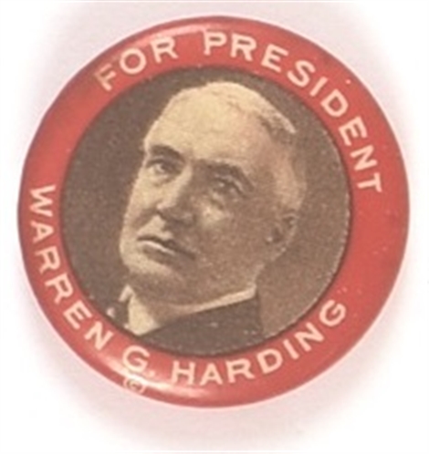 Harding for President Red Border