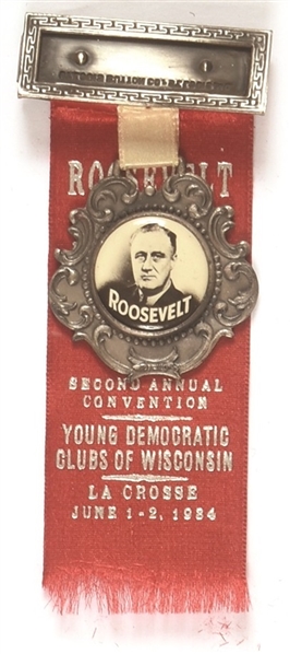 Roosevelt Wisconsin Young Democrats Badge