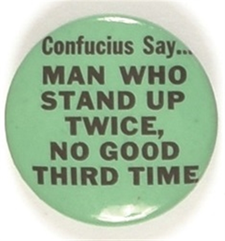 Confucius Third Time Green Celluloid