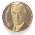 Davis for President Picture Pin