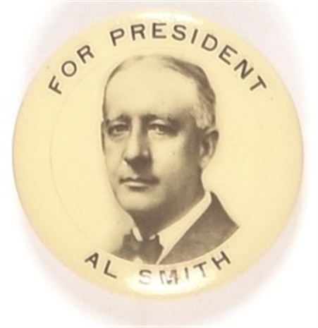 Al Smith for President Scarce 1-Inch Celluloid
