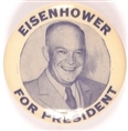 Eisenhower for President Blue and White Celluloid