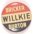 Willkie, Bricker, Burton Ohio Coattail