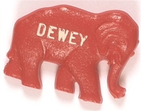 Dewey Red Elephant Pin