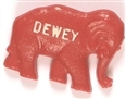 Dewey Red Elephant Pin