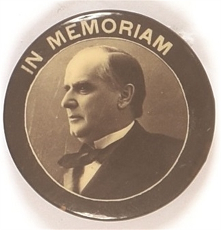 McKinley in Memoriam Black and White Celluloid
