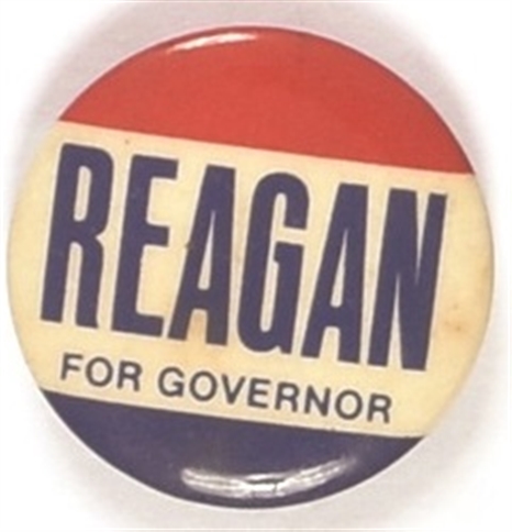 Reagan for Governor RWB Celluloid