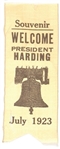 Welcome President Harding Ribbon