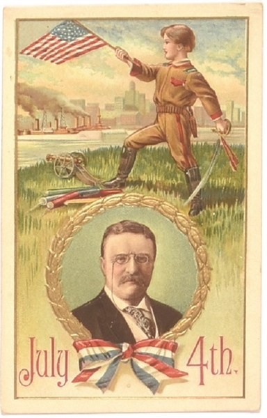 Roosevelt July 4th Postcard