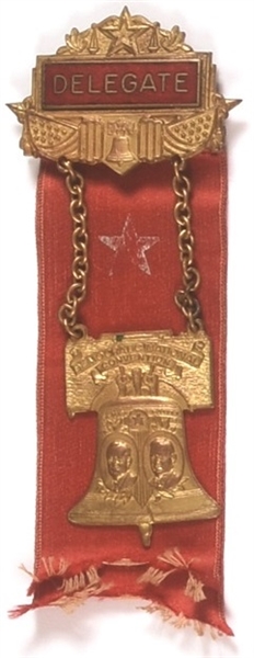 FDR, Garner 1936 Delegate Badge