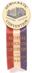 FDR Chicago Stadium Convention Pin and Ribbon